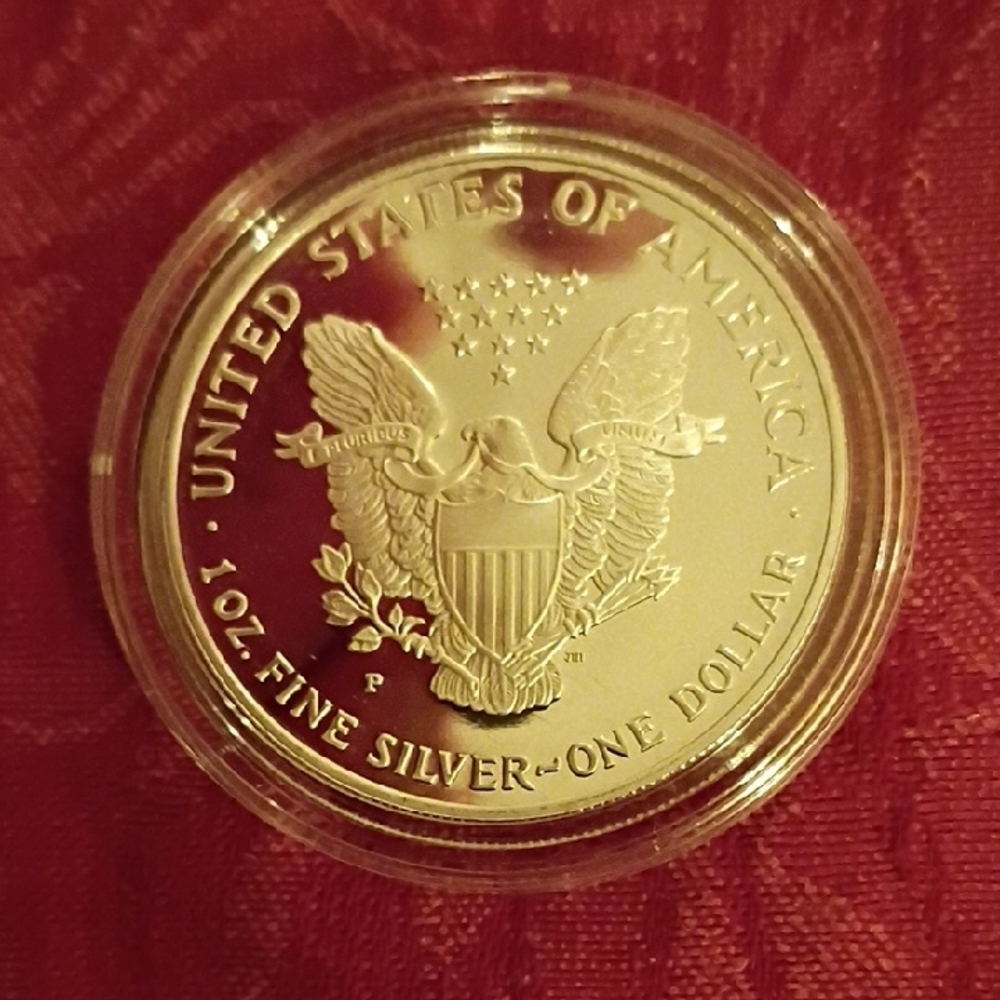 1997 Silver American Eagle Dollar Ultra-Cameo Proof Ms-70 - Picture 3 of 9